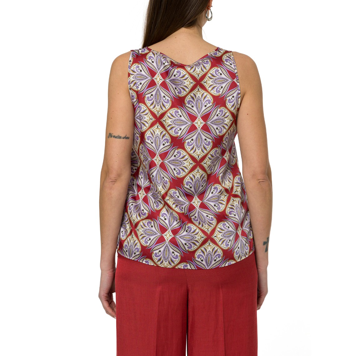 Canotta in twill stampato Emme Marella