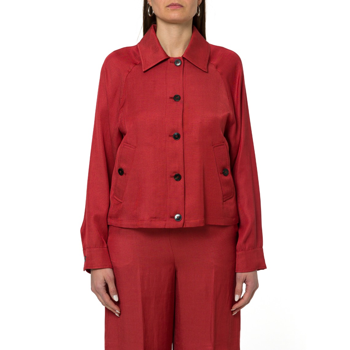 Giacchina in twill di misto lino Emme Marella