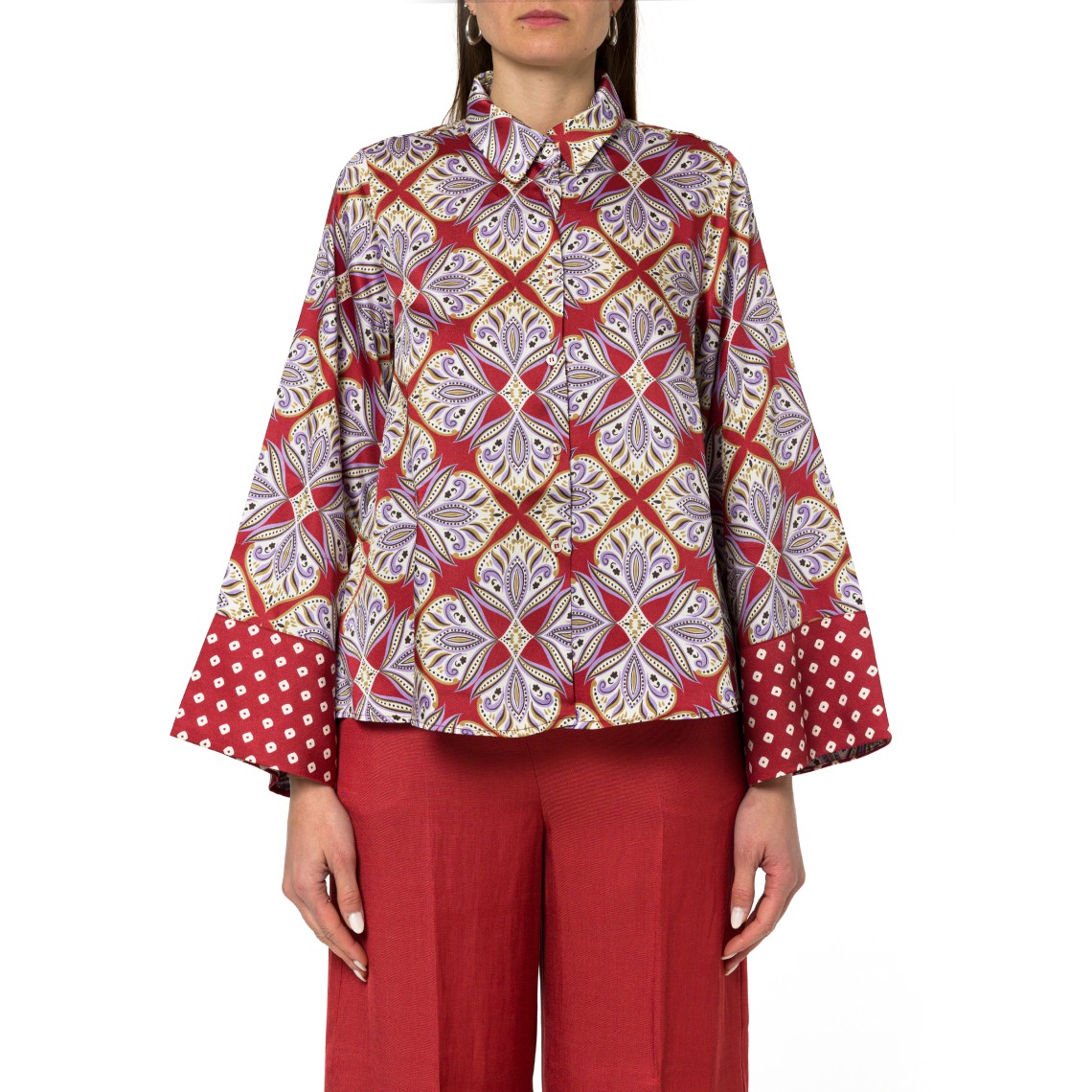 Camicia in twill stampato Emme Marella