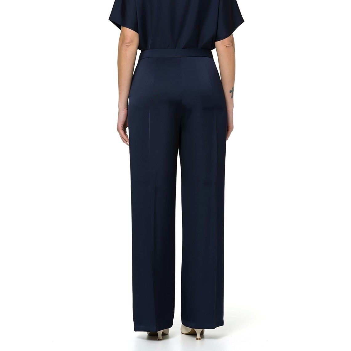 Pantaloni palazzo in raso Emme Marella