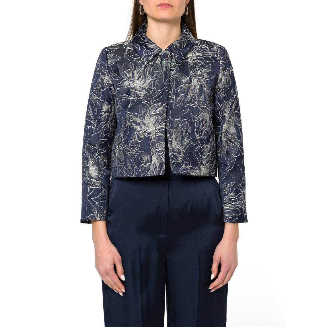 Giacca cropped jacquard Emme Marella