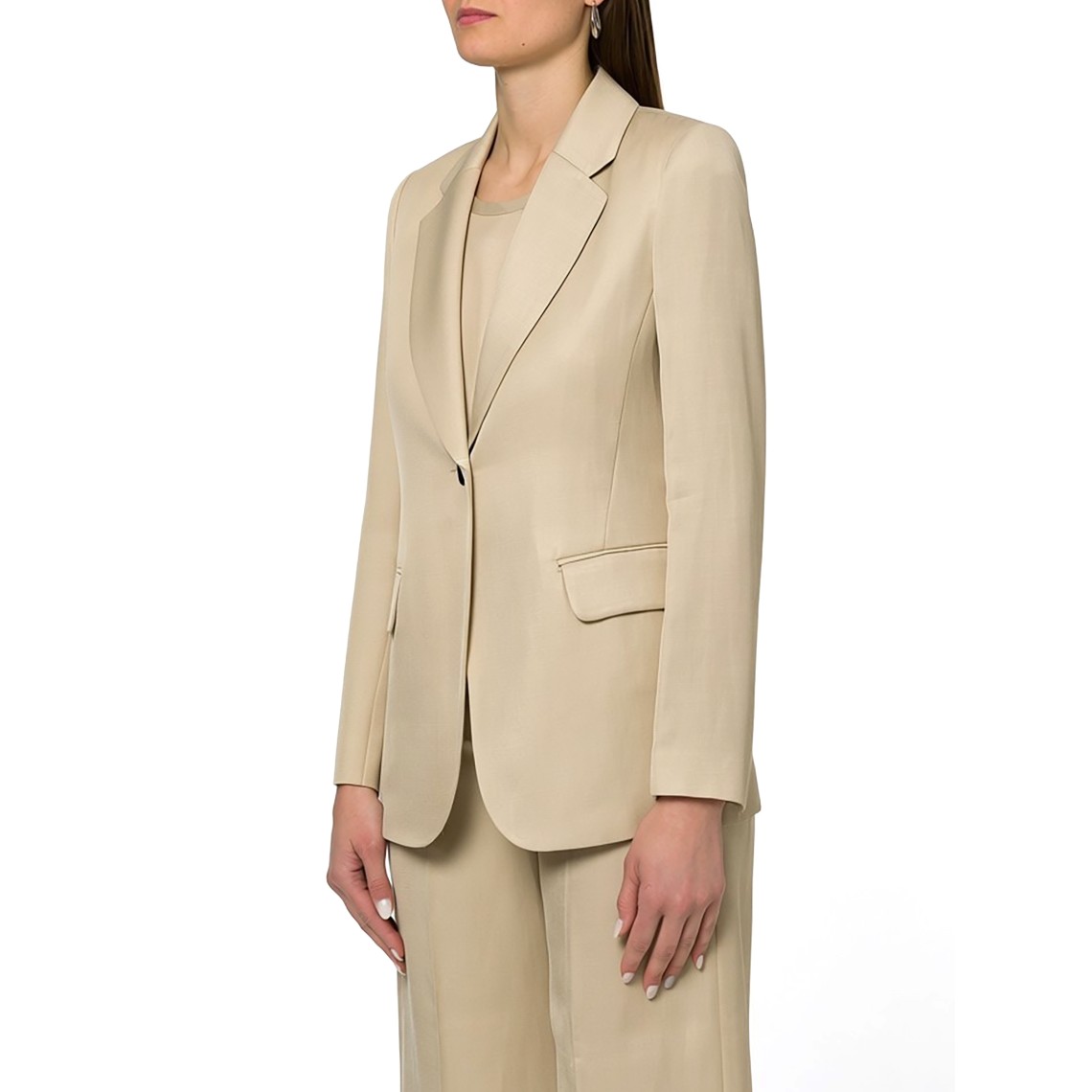 Giacca in twill di misto lino Emme Marella