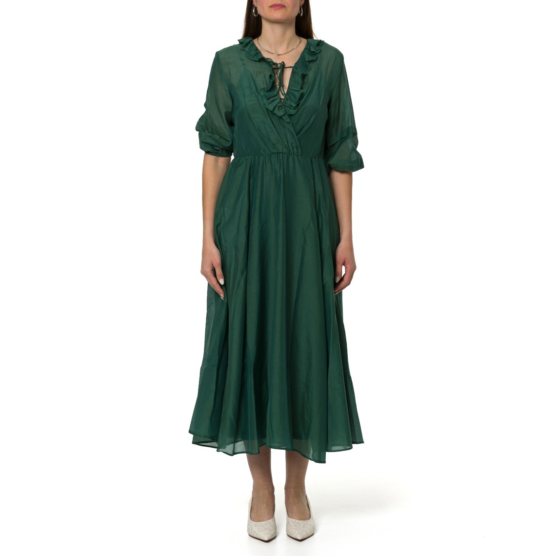 Abito in mussola di cotone e seta i Blues