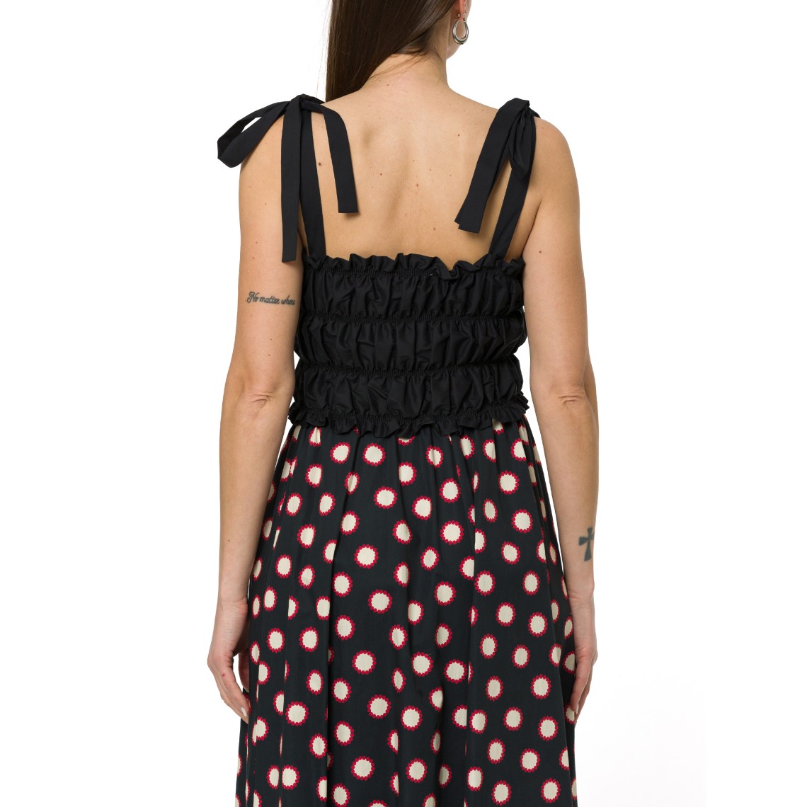 Top corto con arricciature i Blues