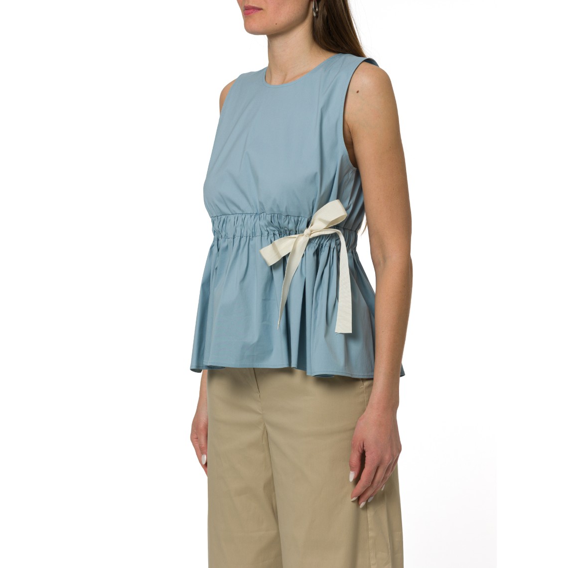 Top svasato con coulisse i Blues