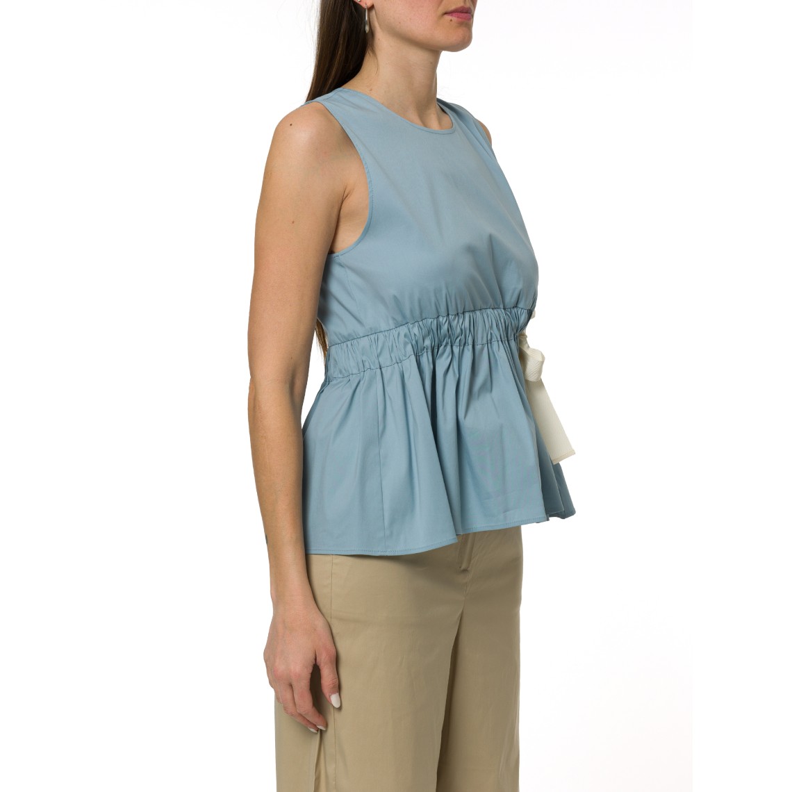 Top svasato con coulisse i Blues