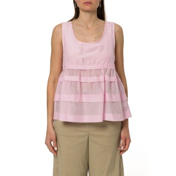 Top con balze i Blues