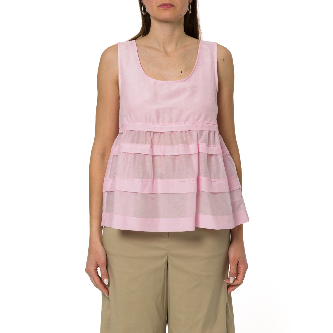 Top con balze i Blues