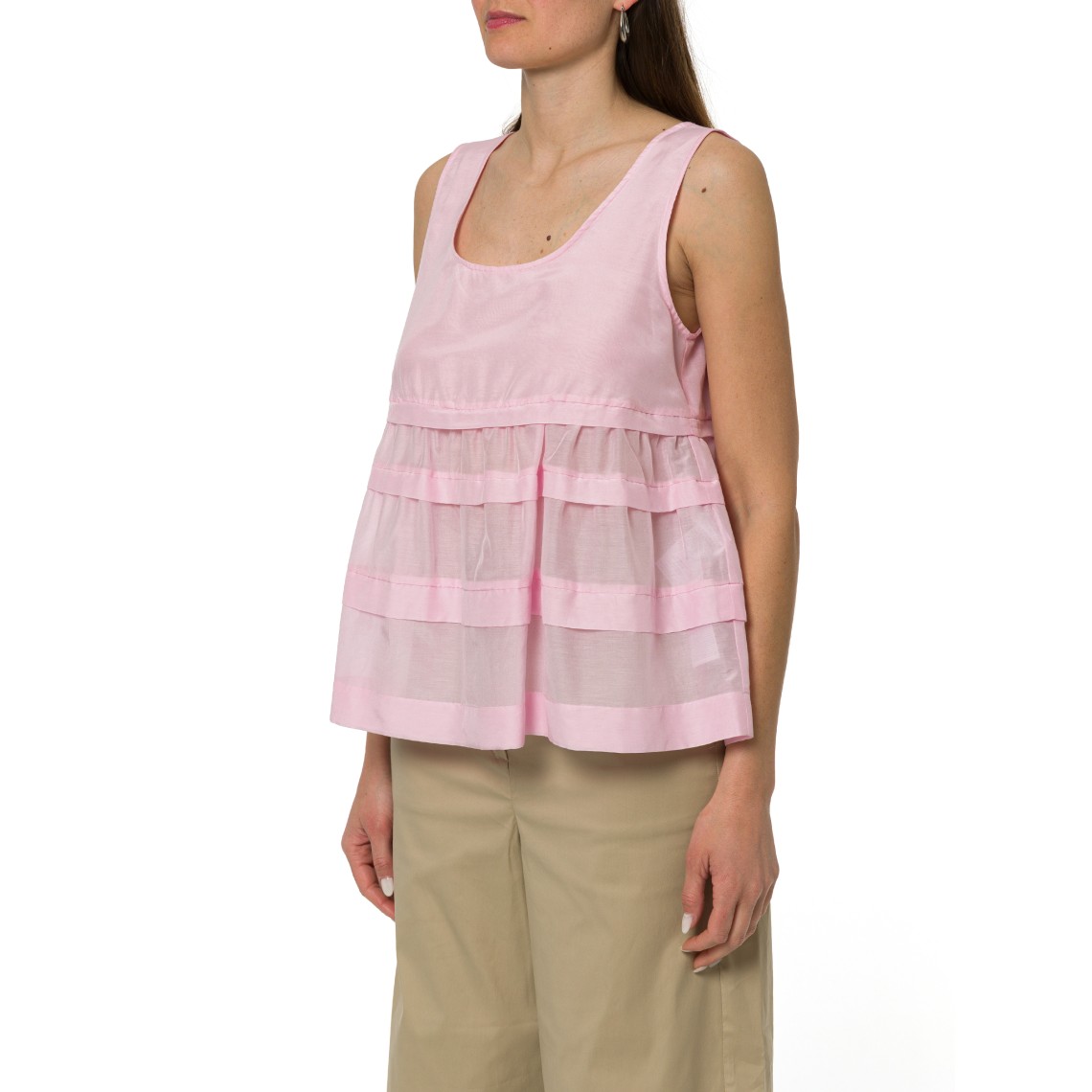 Top con balze i Blues