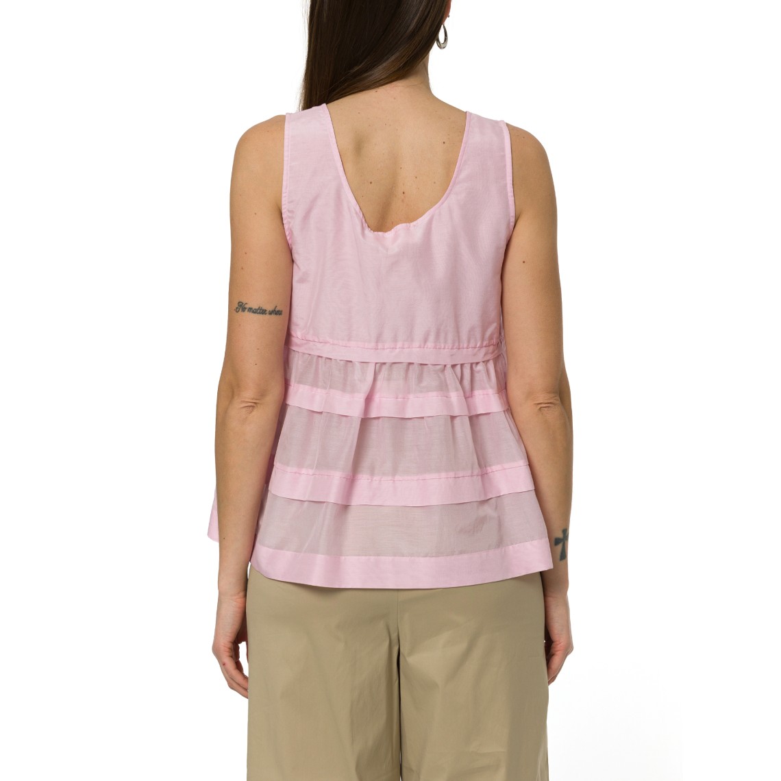 Top con balze i Blues