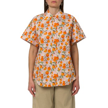 Camicia over a maniche corte i Blues