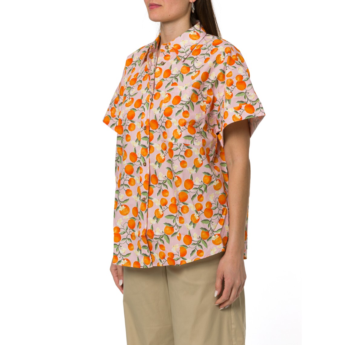 Camicia over a maniche corte i Blues