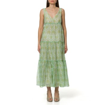 Abito plissè in viscosa di seta i Blues