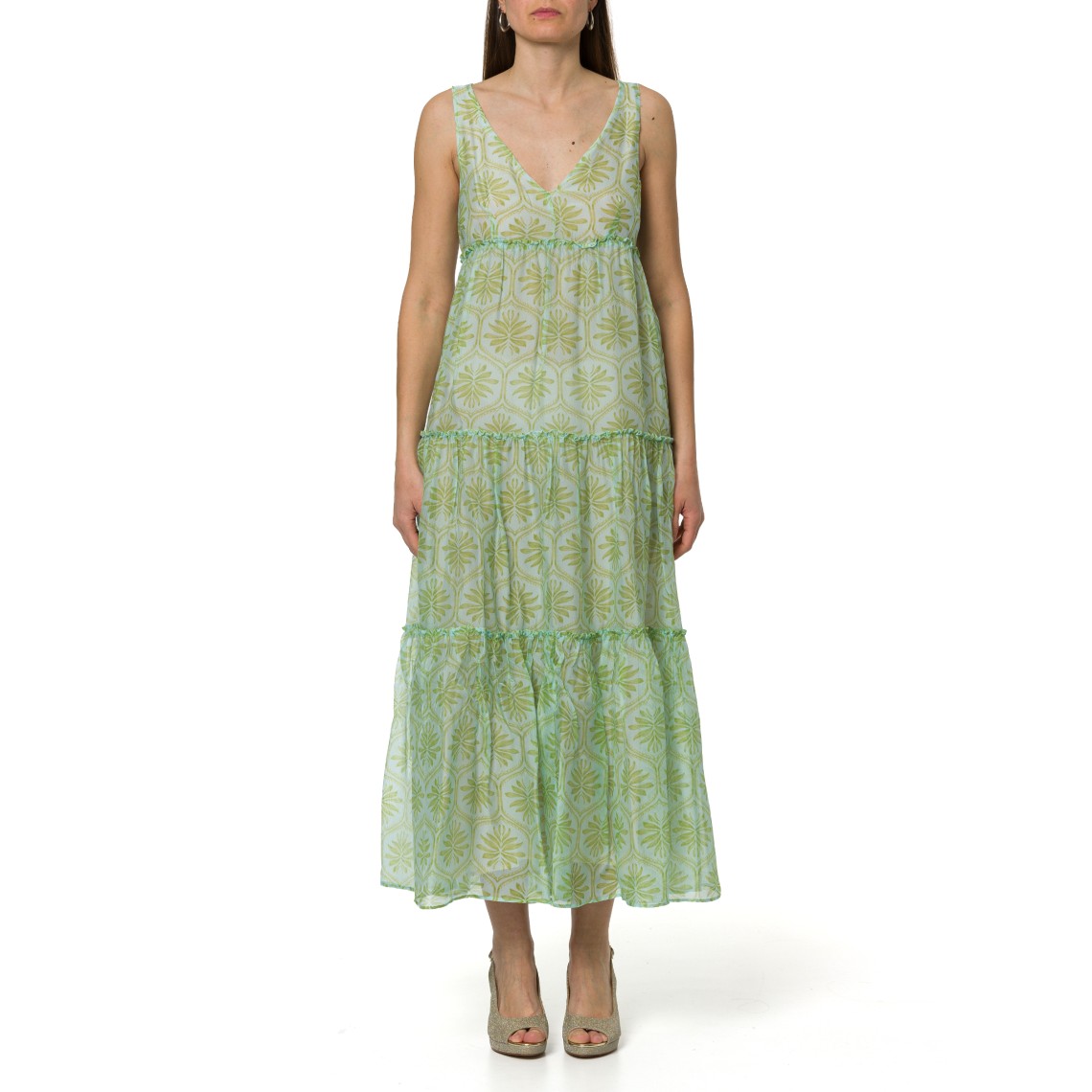 Abito plissè in viscosa di seta i Blues