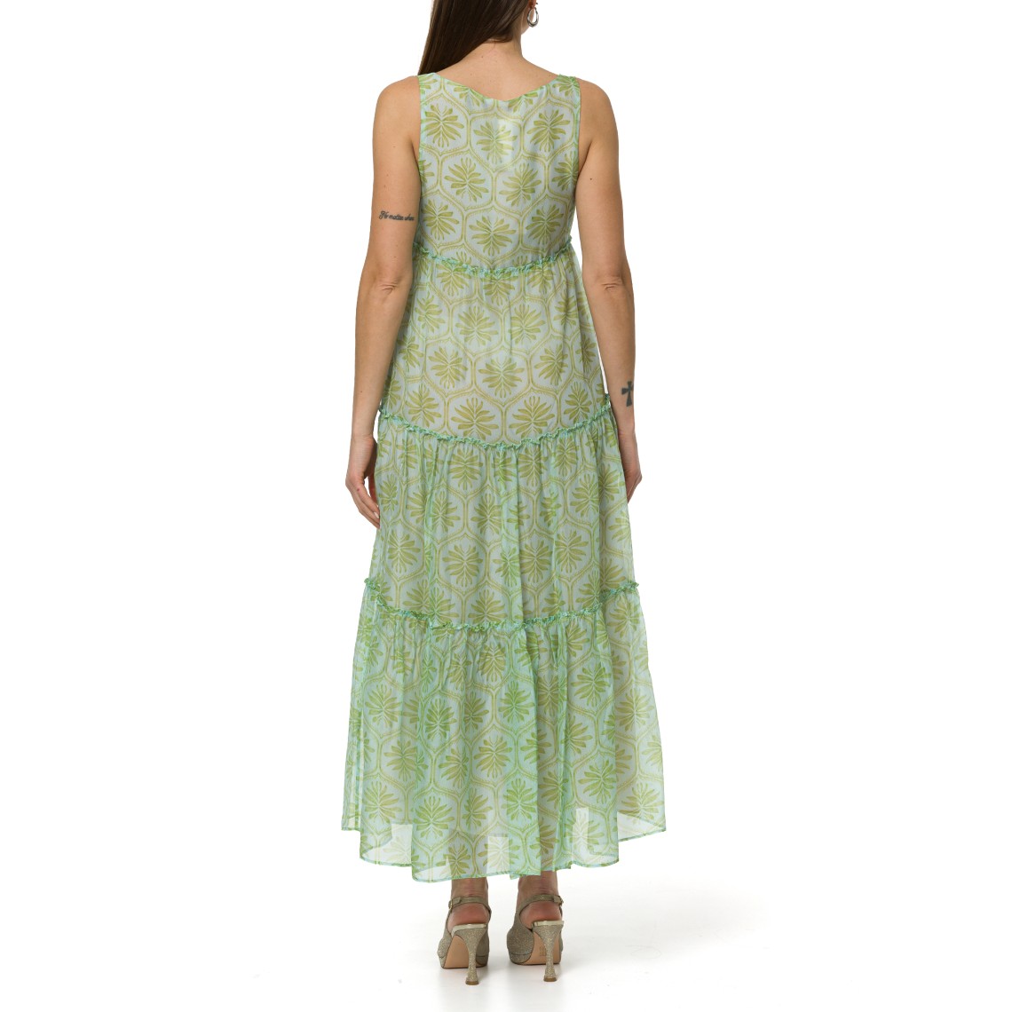 Abito plissè in viscosa di seta i Blues