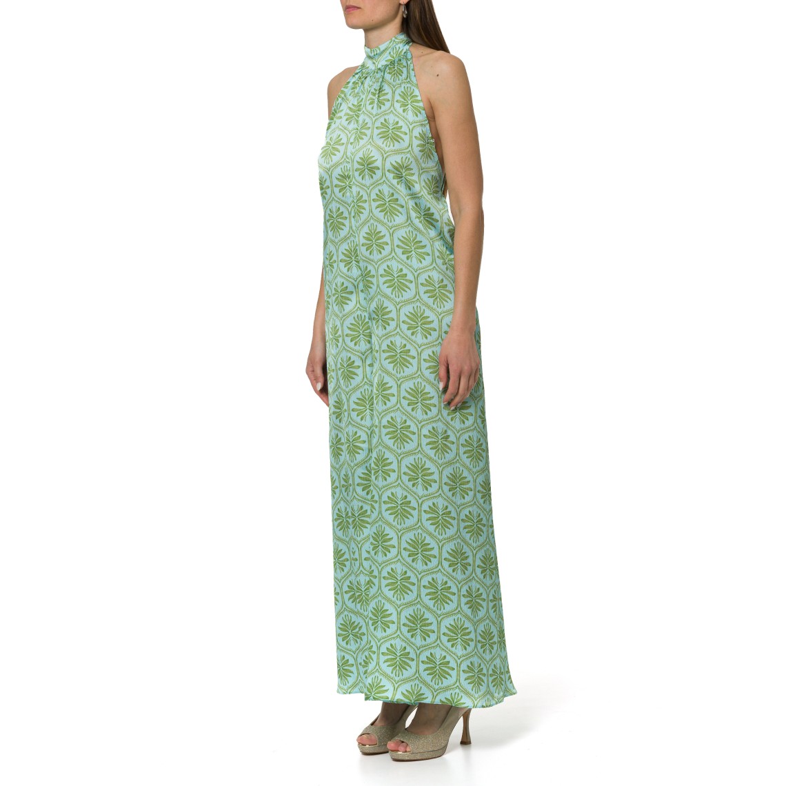 Tuta over in raso stampato i Blues