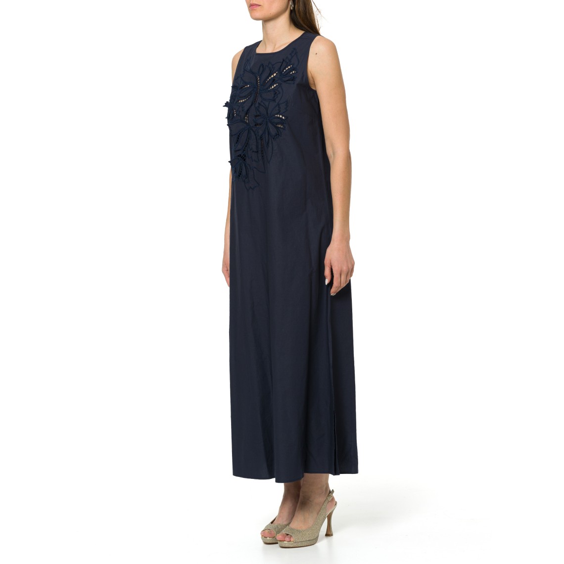 Abito in popeline di cotone ricamato i Blues