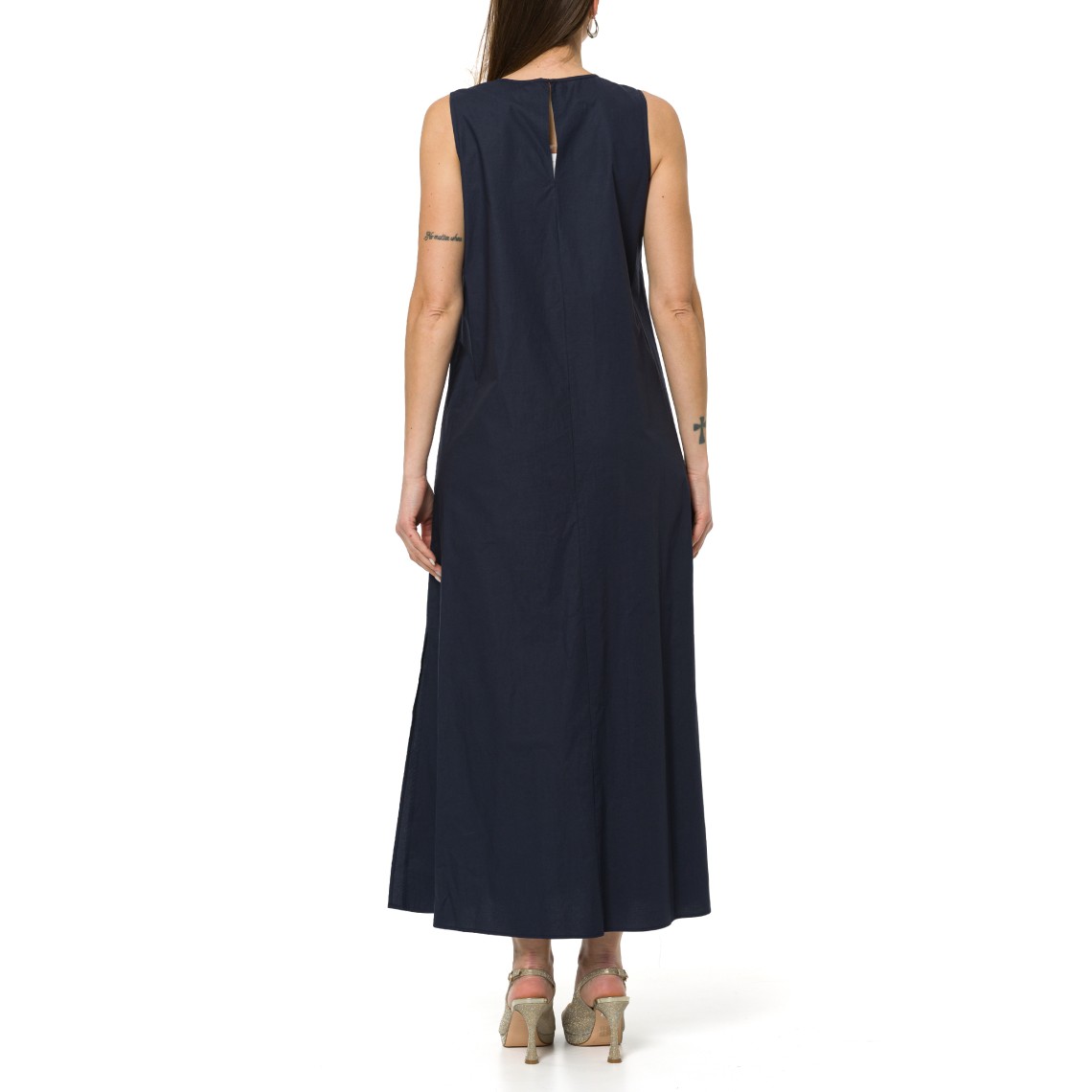 Abito in popeline di cotone ricamato i Blues