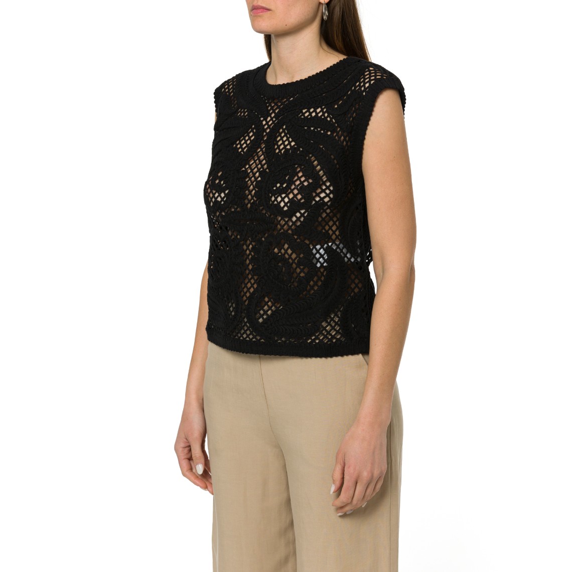 Top ricamato Cornely i Blues