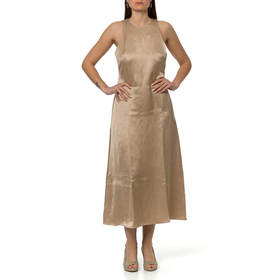 Abito midi in raso Emme Marella