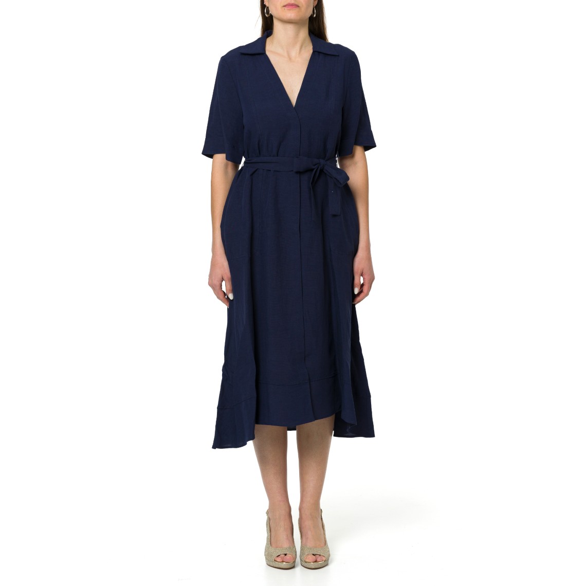 Abito svasato con scollo a V Emme Marella