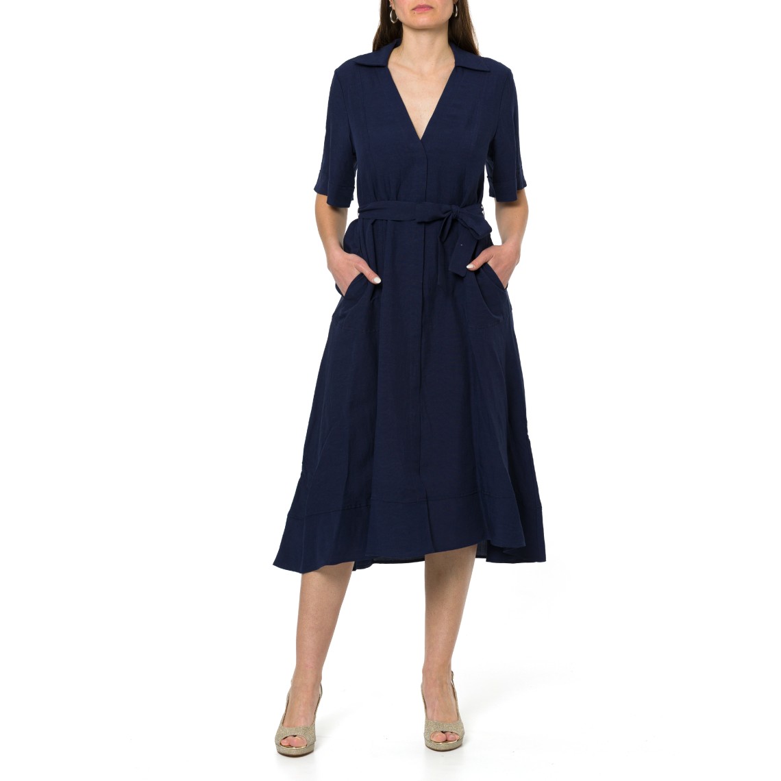 Abito svasato con scollo a V Emme Marella