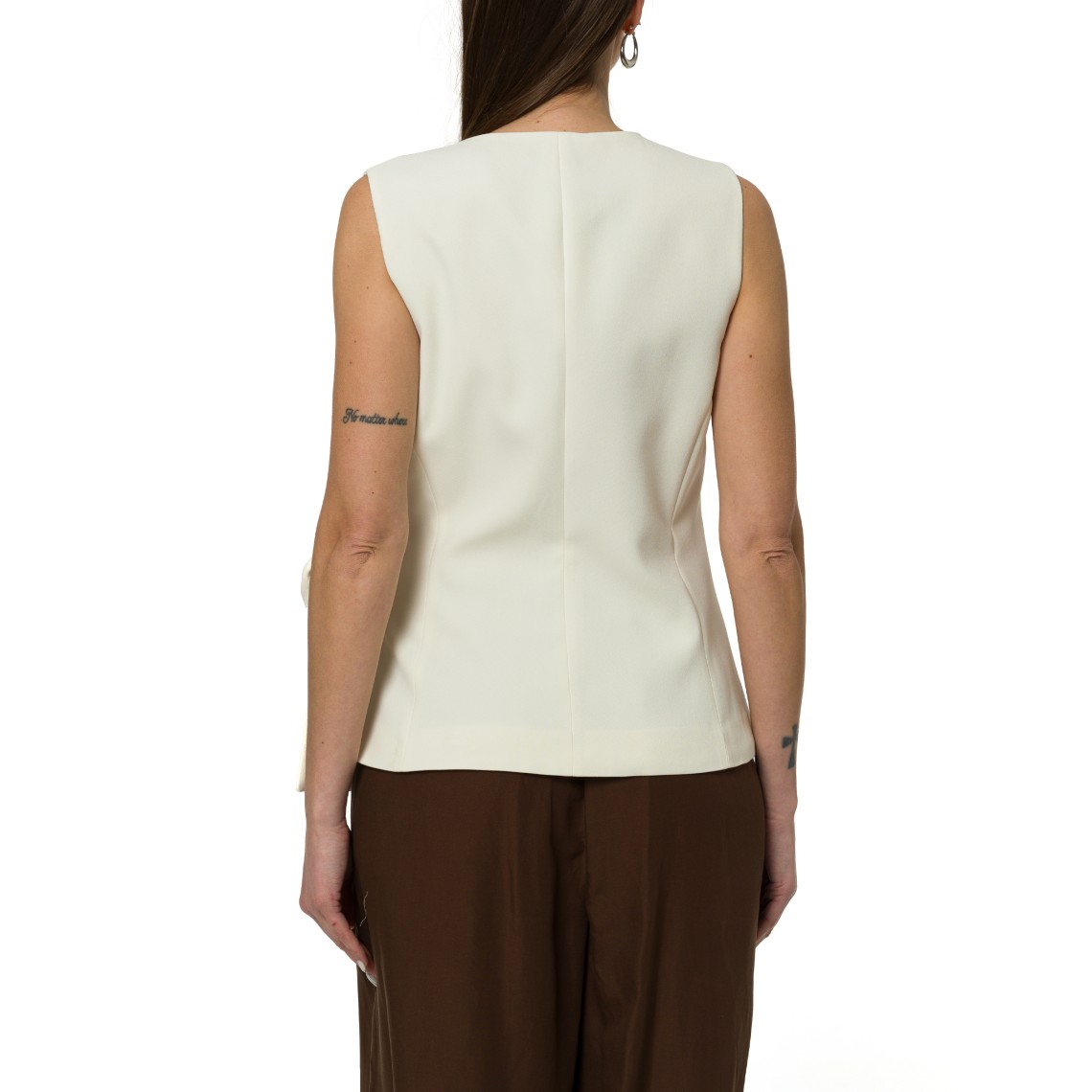 Top in enver satin con fiocco Marella 365