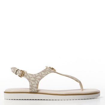 Sandalo Val Michael Kors in cotone spalmato con monogram MK