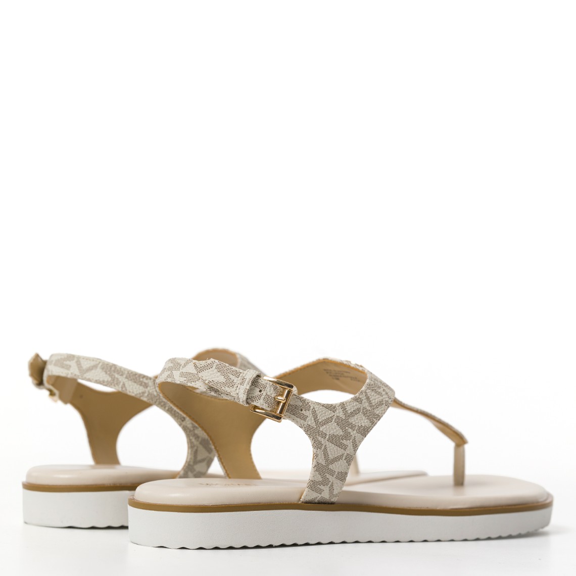 Sandalo Val Michael Kors in cotone spalmato con monogram MK