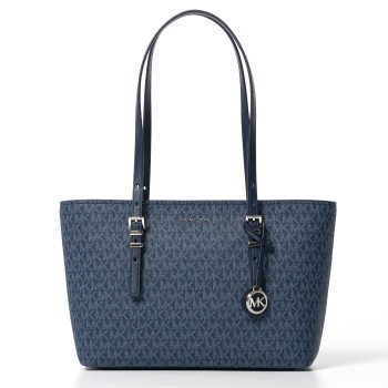 Borsa Quinn Michael Kors in cotone spalmato con monogram MK