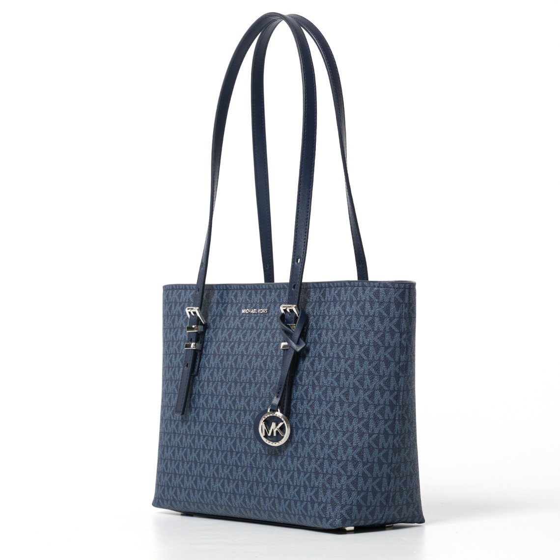 Borsa Quinn Michael Kors in cotone spalmato con monogram MK