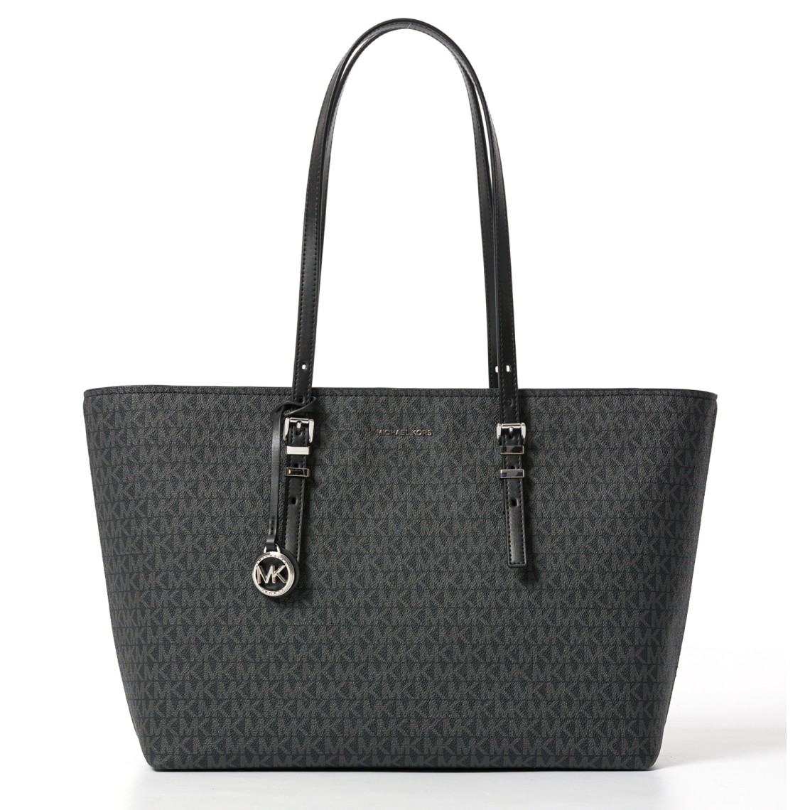 Borsa tote Quinn grande in pelle e stampa logo Michael Kors
