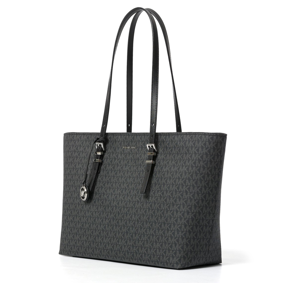 Borsa tote Quinn grande in pelle e stampa logo Michael Kors