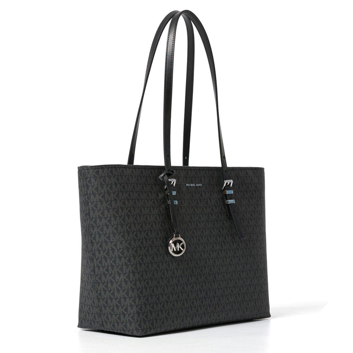 Borsa tote Quinn grande in pelle e stampa logo Michael Kors