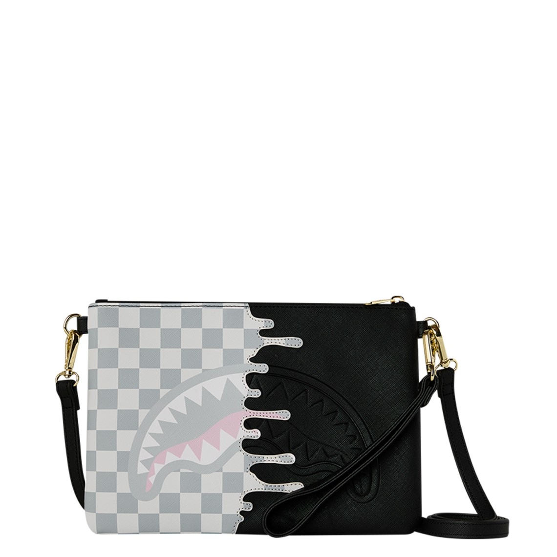 Pochette Sprayground Cream Check Unfinished Shark