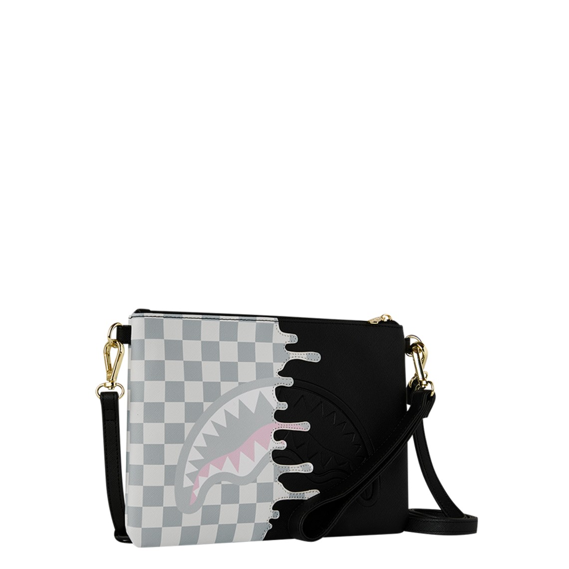Pochette Sprayground Cream Check Unfinished Shark