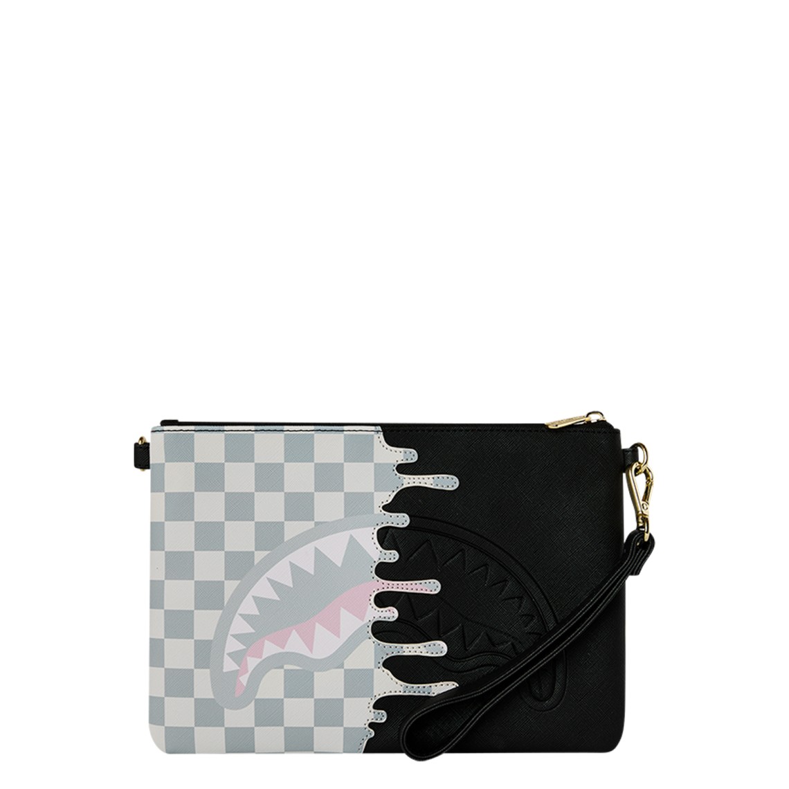 Pochette Sprayground Cream Check Unfinished Shark