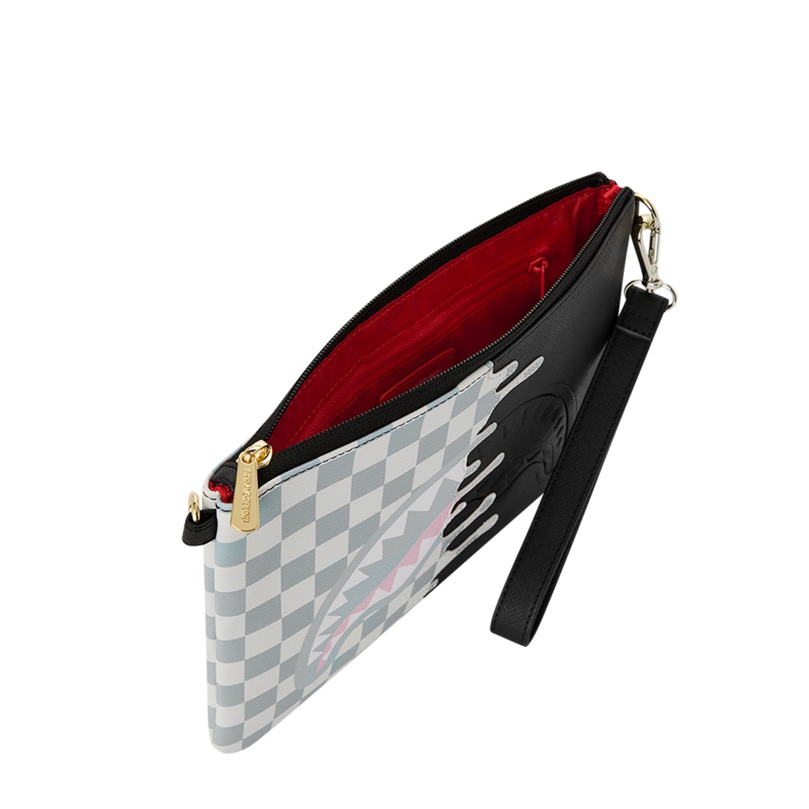 Pochette Sprayground Cream Check Unfinished Shark