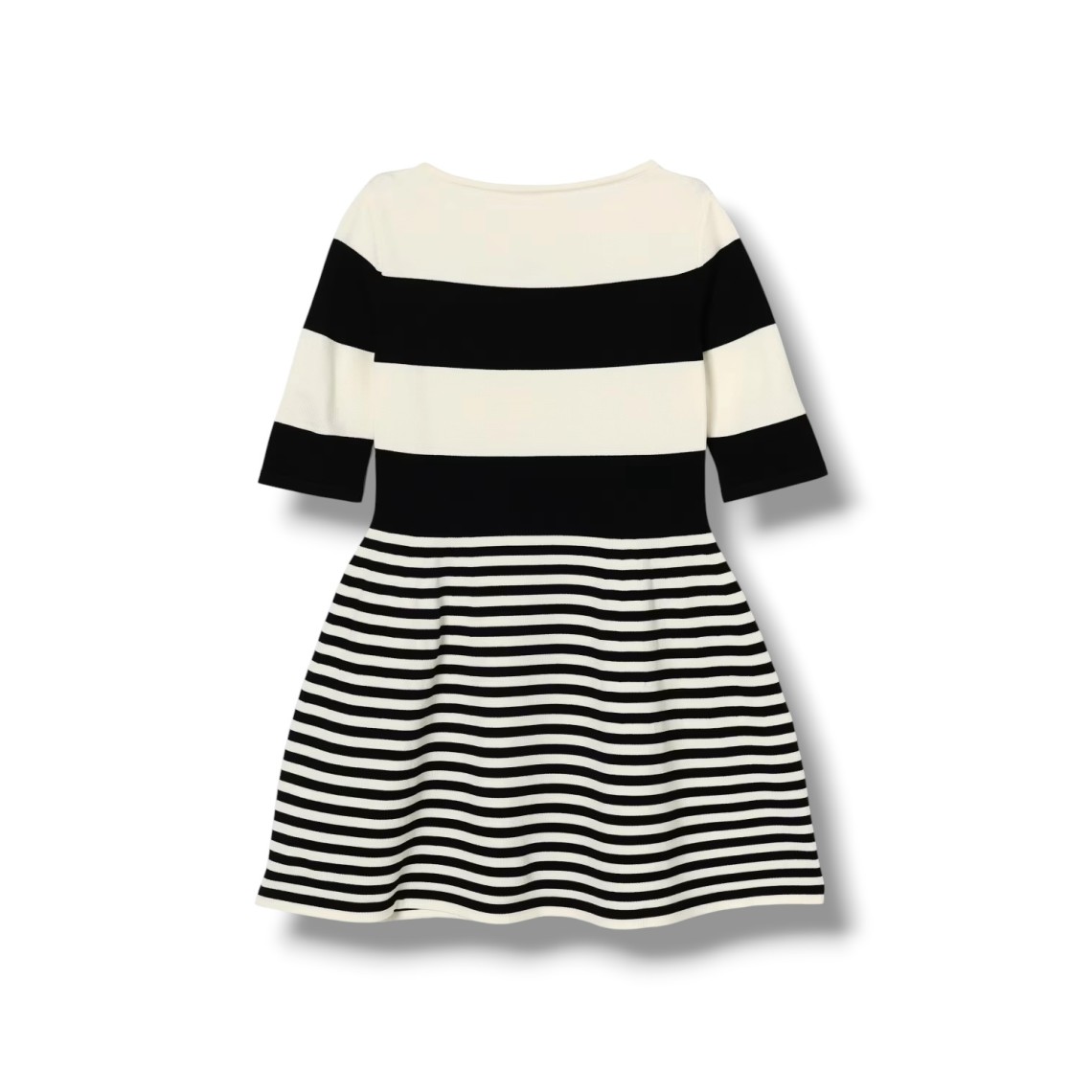 Abito in maglia rigata Elisabetta Franchi La Mia Bambina