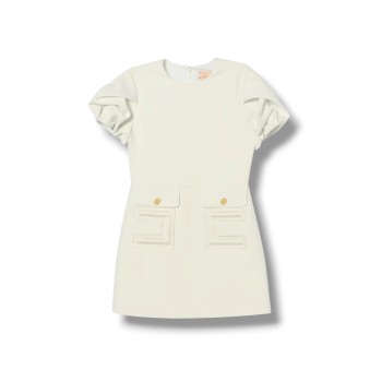 Abito in crepe con tasche Elisabetta Franchi La Mia Bambina