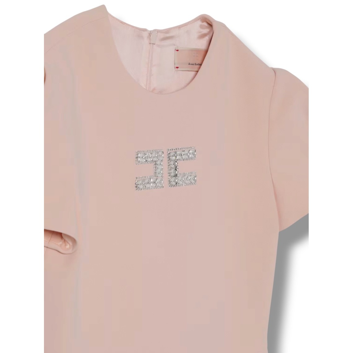 Abito Elisabetta Franchi La Mia Bambina in crepe con monogram
