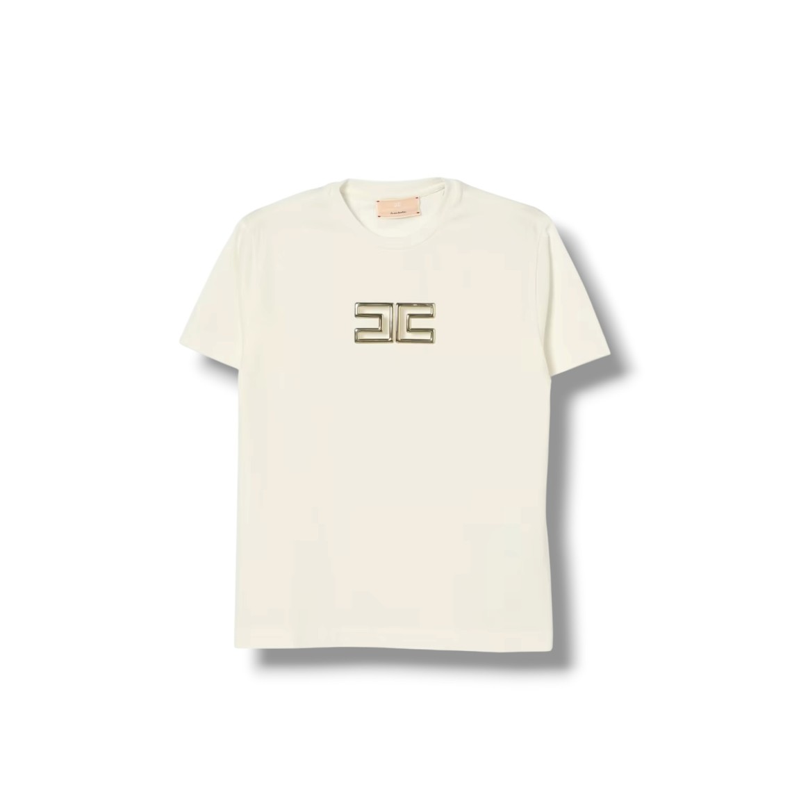 T-shirt in cotone con logo Elisabetta Franchi La Mia Bambina