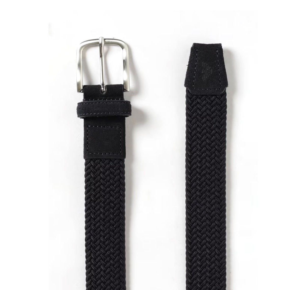 Cintura Emporio Armani in tessuto intrecciato stretch