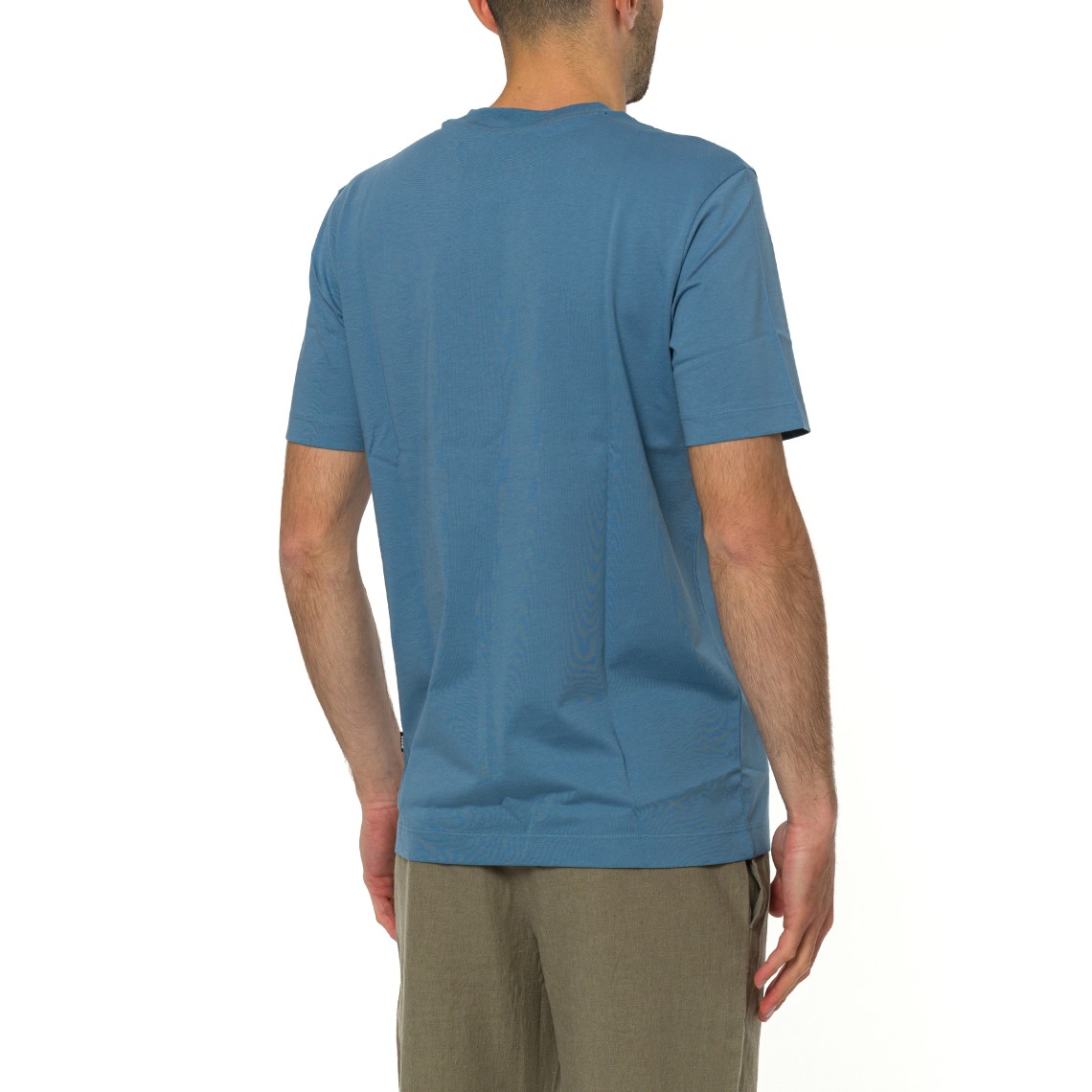 T-shirt in jersey con logo Boss