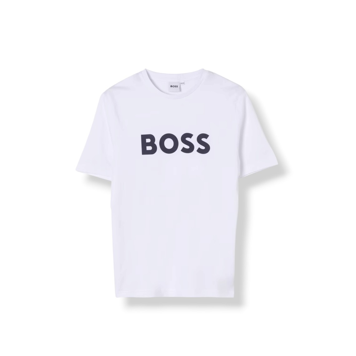 T-shirt in cotone con logo Boss bambino