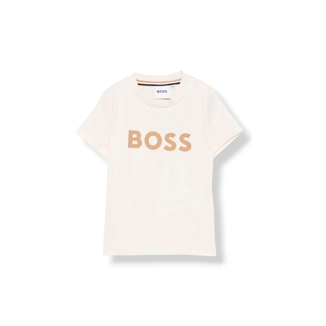 T-shirt girocollo Boss in cotone con logo bambino