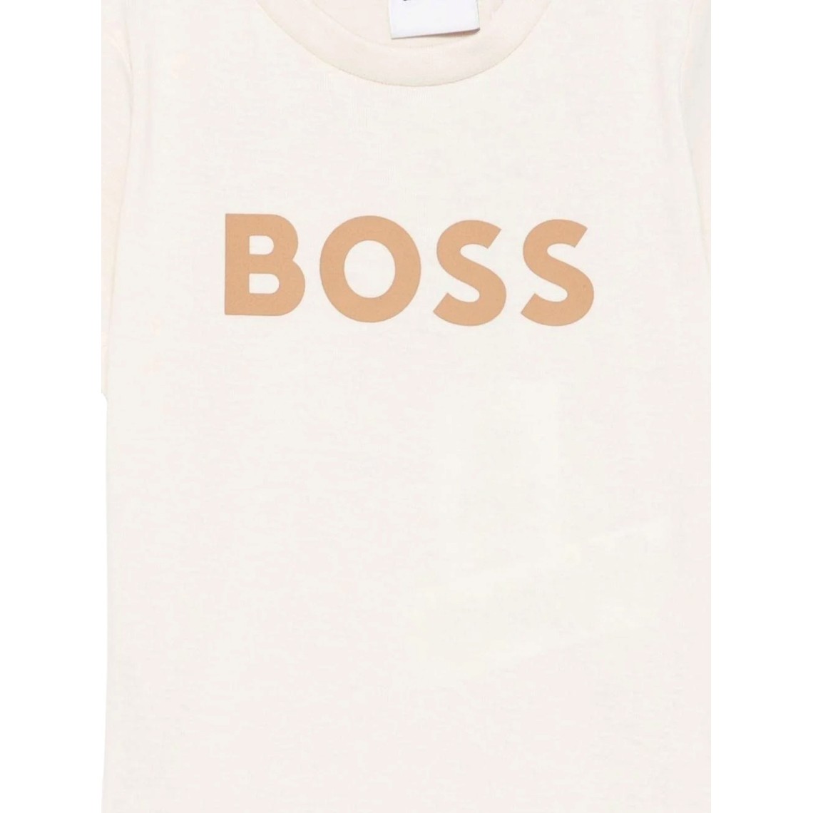 T-shirt girocollo Boss in cotone con logo bambino