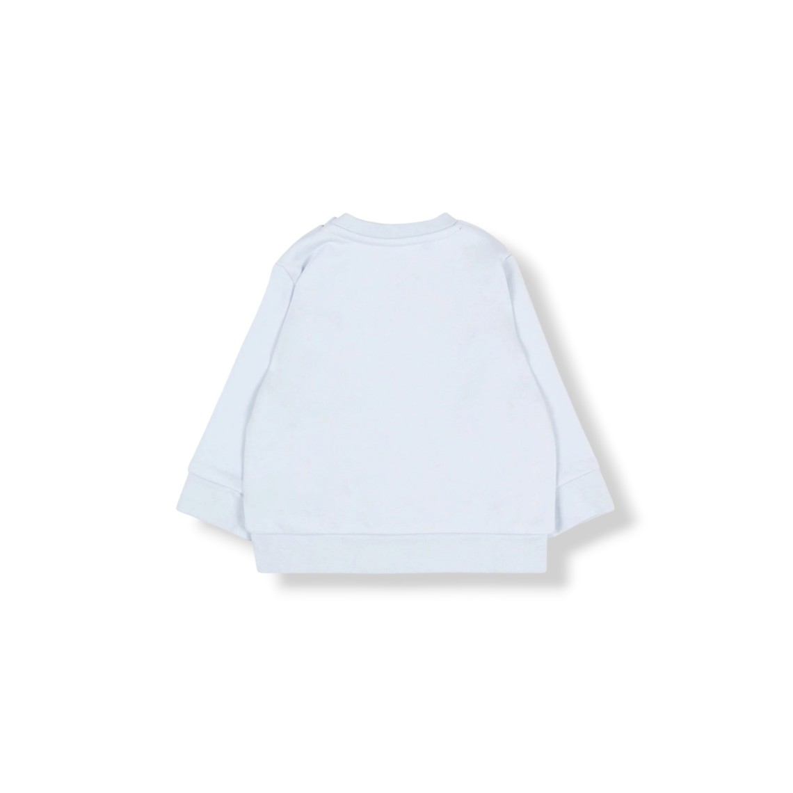 Felpa a girocollo in cotone con logo Boss bambino