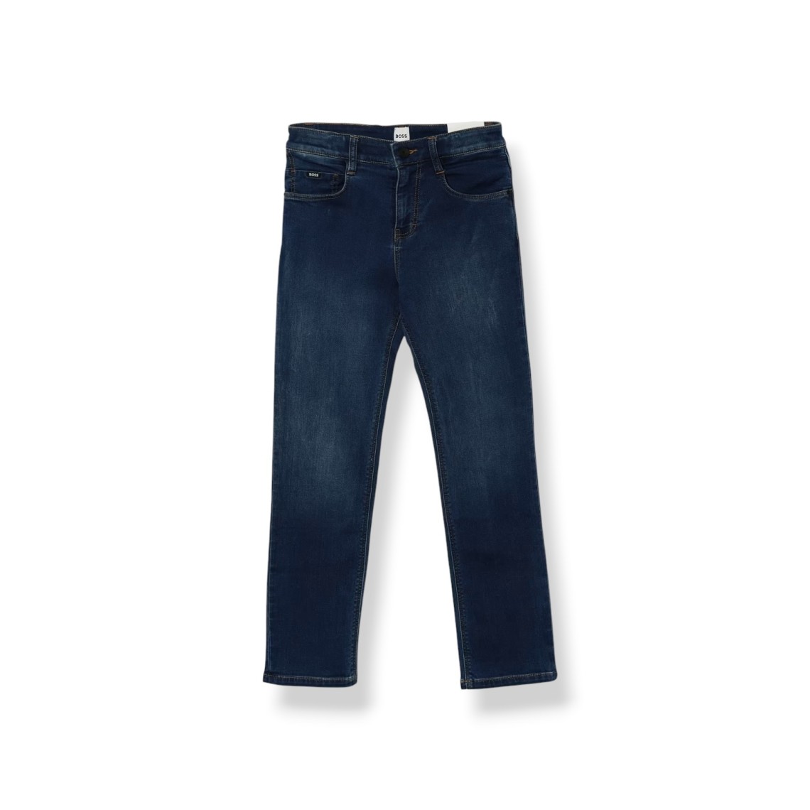 Jeans straight Boss in denim bambino