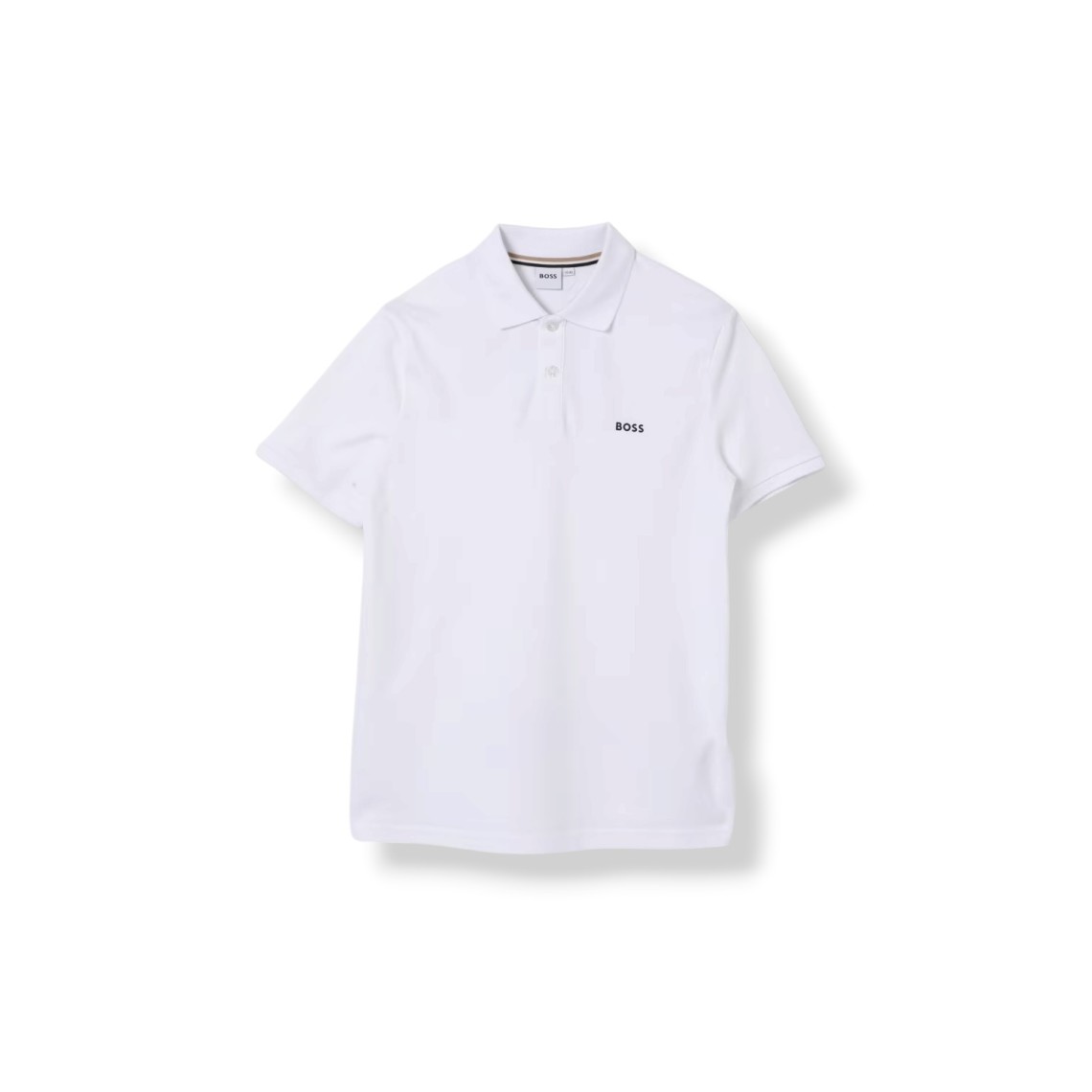 Polo in cotone con logo Boss bambino